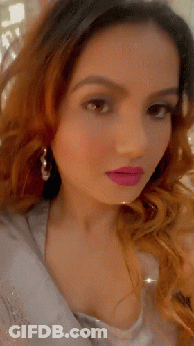 Woman With Pink Lipstick GIF