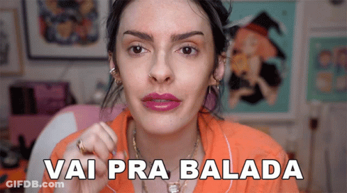 Woman With Pink Lipstick Vai Pra Balada GIF