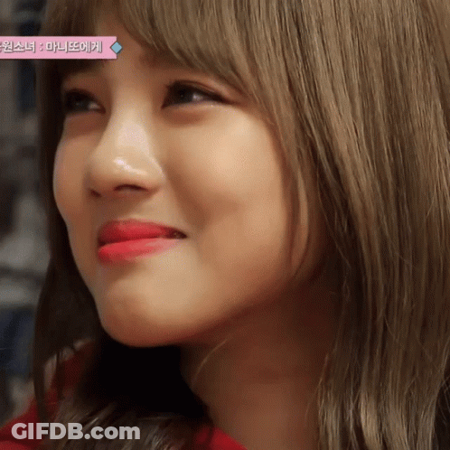 Woman With Pink Ribbon Saying Korean GIF