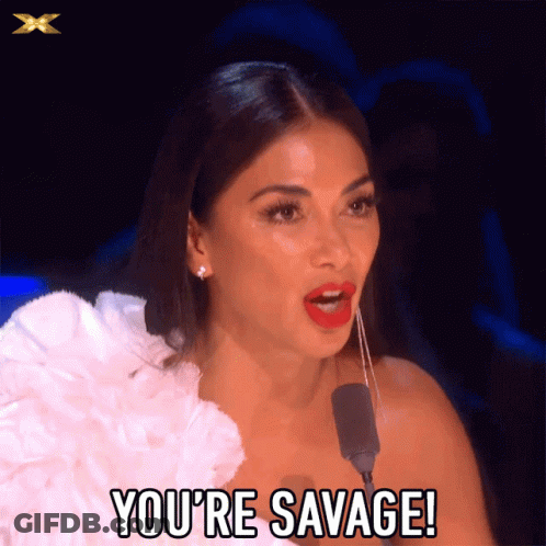 Woman With Ponytail And Earrings Says Savage Husband Activated GIF