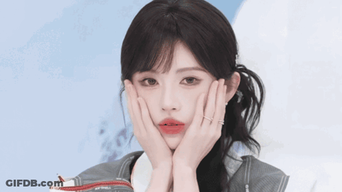 Woman With Ponytail Close Up GIF