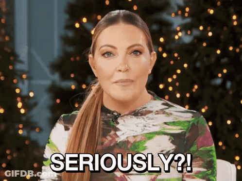 Woman With Ponytail Saying Seriously GIF