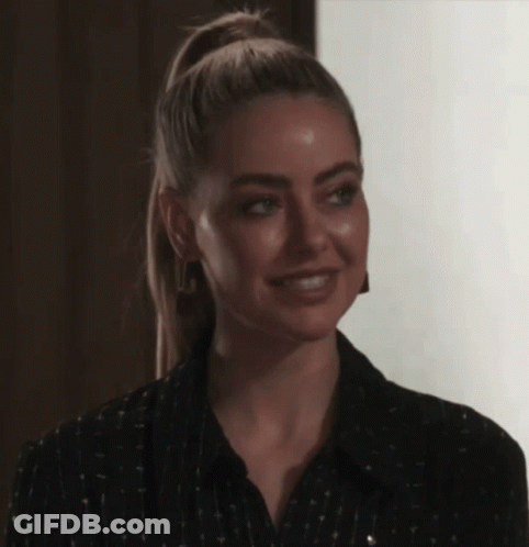 Woman With Ponytail Smiling GIF
