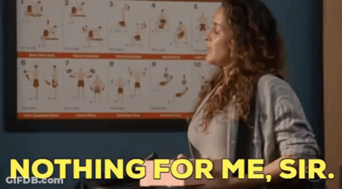 Woman With Poster Saying Nothing For Me Sir GIF