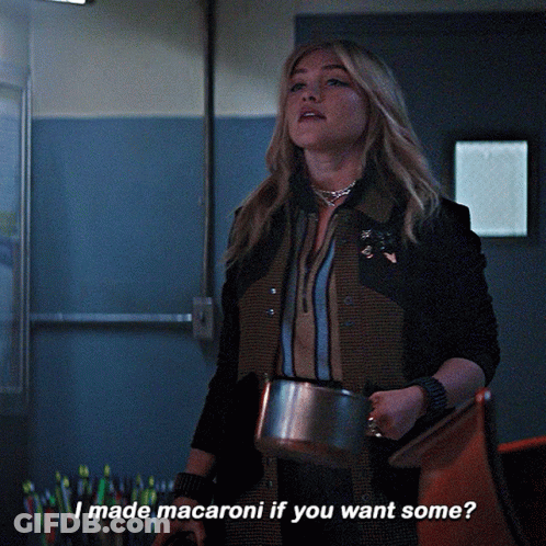 Woman With Pot Asks Made Macaroni Want Some GIF