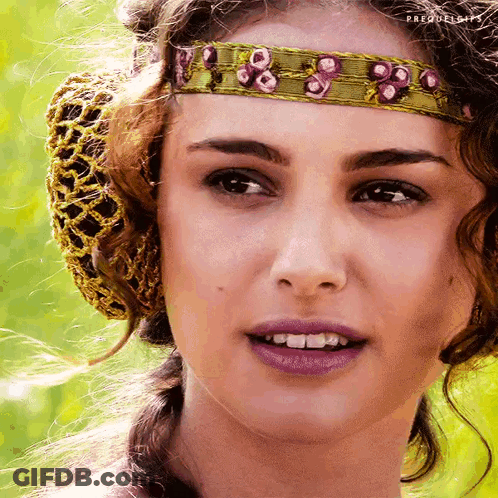 Woman With Prequelships Headband GIF