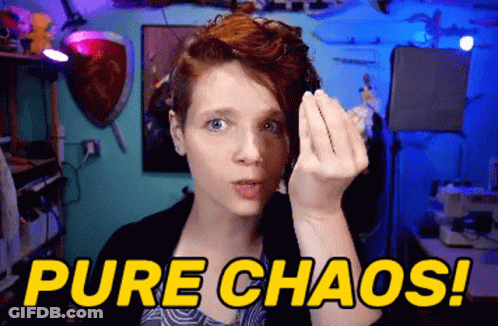 Woman With Pure Chaos GIF