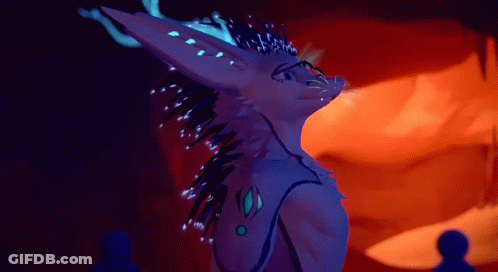 Woman With Purple Eye Patches And Florence Product GIF