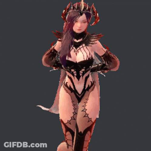 Woman With Purple Hair And Crown GIF