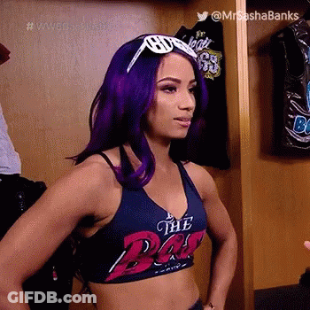 Woman With Purple Hair And Sunglasses GIF