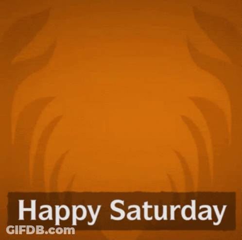 Woman With Purple Hair Saying Happy Saturday GIF