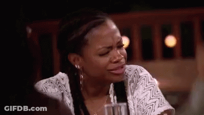 Woman With Purple Hair Saying I Think It Was About The Same GIF