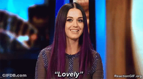 Woman With Purple Hair Smiling Lovely GIF