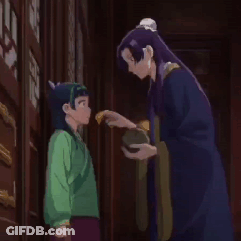 Woman With Purple Hair Standing Next To Girl In Green Shirt GIF