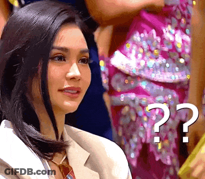 Woman With Question Mark On Forehead GIF