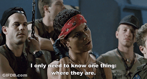 Woman With Red Bandana Saying Where They Are GIF