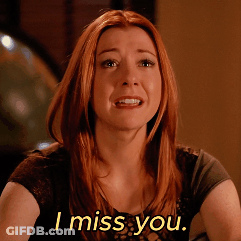 Woman With Red Hair Crying With I Miss You GIF