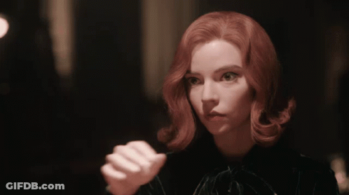 Woman With Red Hair Hands Folded GIF