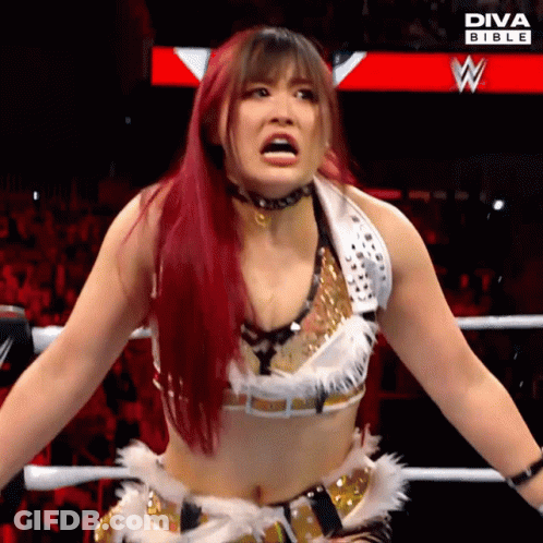Woman With Red Hair In Diva Bible Ring GIF