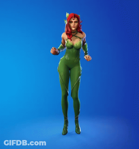 Woman With Red Hair In Green Outfit GIF