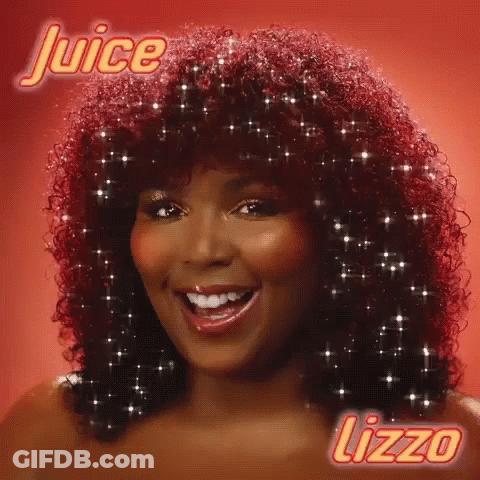 Woman With Red Hair Juice And Lizzo GIF