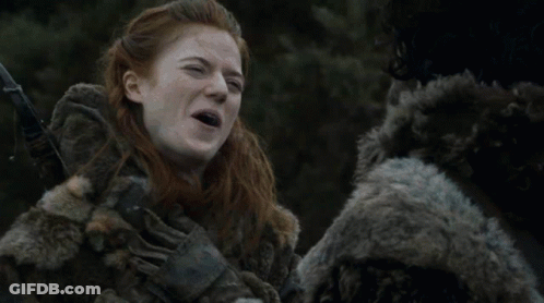 Woman With Red Hair Making Funny Face GIF