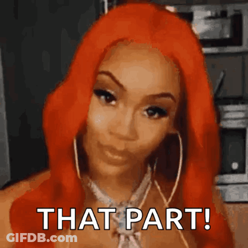Woman With Red Hair Making Funny Face GIF