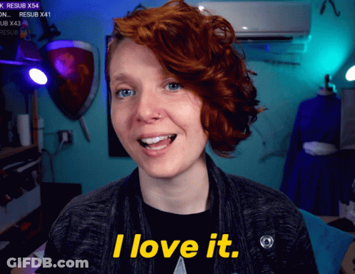 Woman With Red Hair Says I Love It GIF