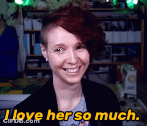 Woman With Red Hair Smiling I Love Her So Much GIF