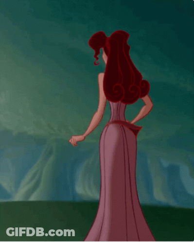 Woman With Red Hair Standing In Field GIF