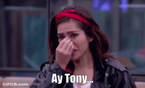 Woman With Red Headband Crying And Covering Face GIF