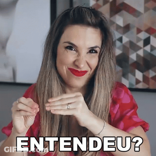 Woman With Red Lipstick And Ring Says Entendeu GIF