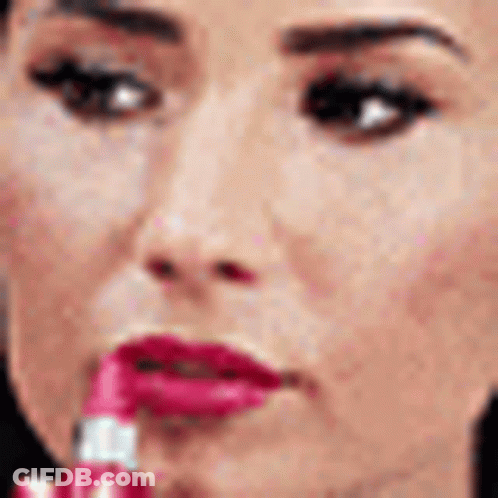 Woman With Red Lipstick Close Up GIF