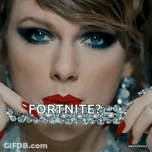 Woman With Red Lipstick Holding Necklace GIF