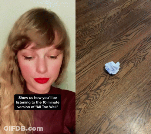 Woman With Red Lipstick Next To Listening Paper GIF