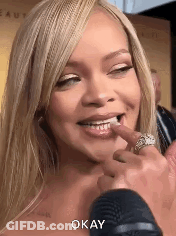 Woman With Ring And Word Okay GIF