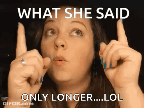 Woman With Ring Making Funny Face Saying What She Said Only Longer Lol GIF