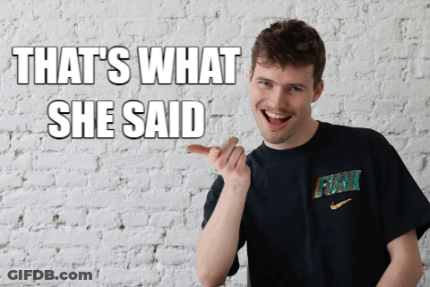 Woman With Ring Wearing Funny Face Says What She Said Only Longer Lol GIF