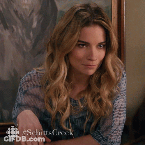 Woman With Schittscreek GIF
