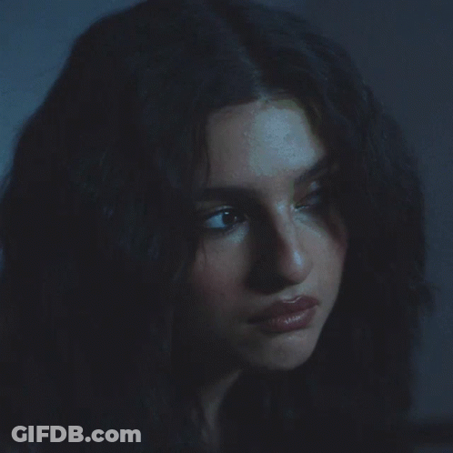 Woman With Serious Look GIF