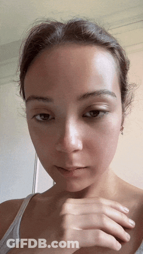 Woman With Serious Look GIF
