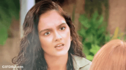 Woman With Serious Look GIF