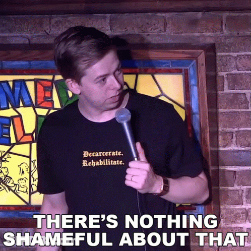 Woman With Shame Above GIF