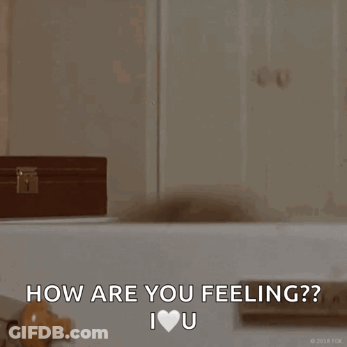 Woman With Shaving Cream Mask Says Hello How Are You Feeling I Love U GIF