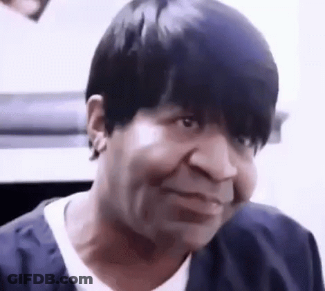 Woman With Short Black Hair Making Funny Face GIF