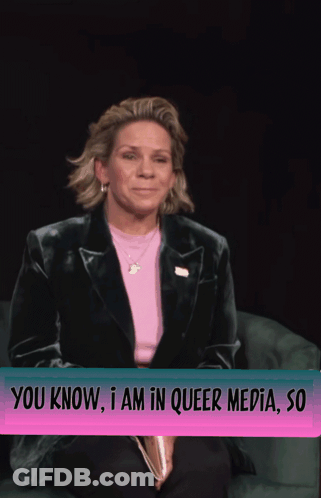 Woman With Sign You Know I Am In Queer Media GIF