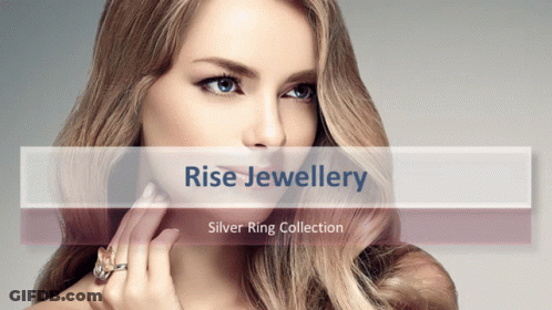 Woman With Silver Ring Saying Rise Jewellery GIF