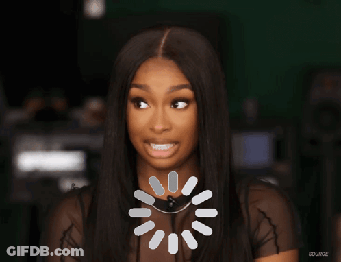 Woman With Source Loading Screen GIF