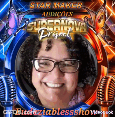 Woman With Star Maker Audicoes Supernova Project GIF