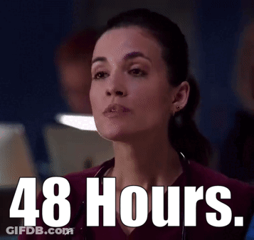 Woman With Stethoscope And 48 Hours GIF